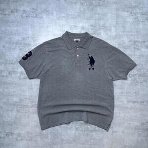 Y2K U.S. Polo Assn Gray Polo shirt